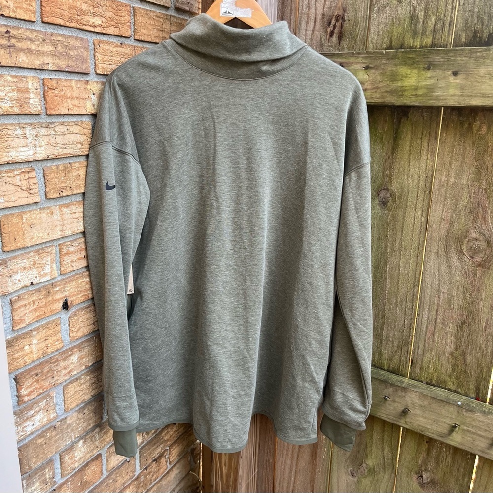 Nike Olive Green Women's Maternity Reversible Sweatshirt - Picture 4 of 4
